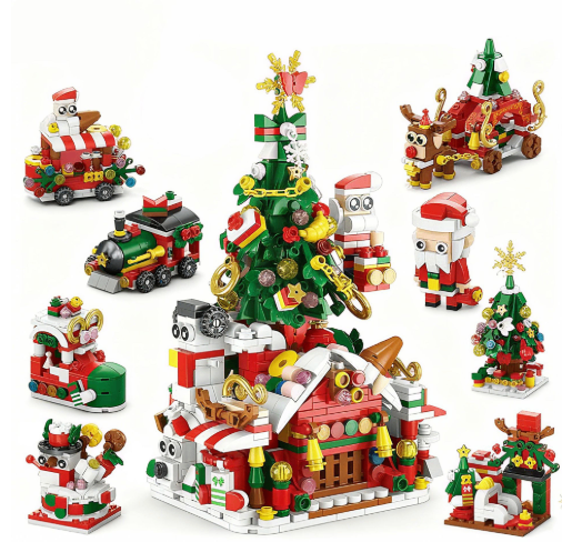 Christmas Small Particle Building Blocks Toy image