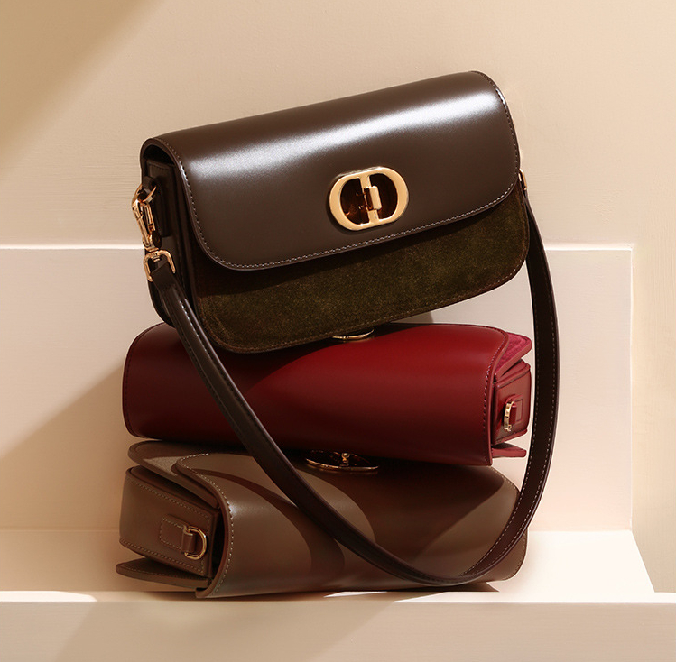 Niche Retro High-Gloss Matte Leather Women's Handbag