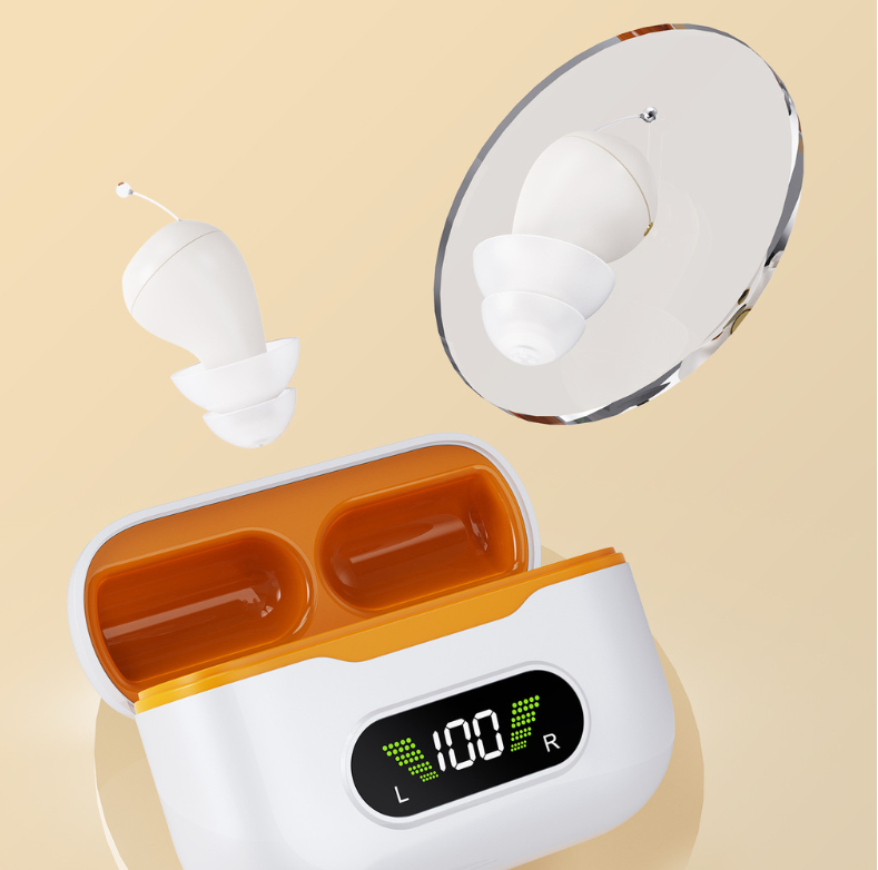 Hearing aid sound amplifier portable power bank