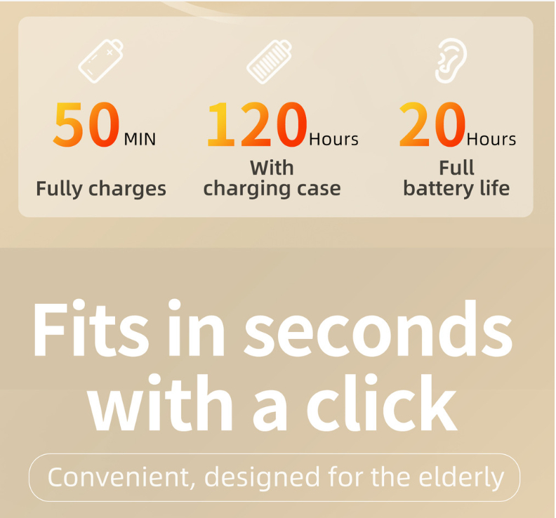 Hearing aid sound amplifier portable power bank