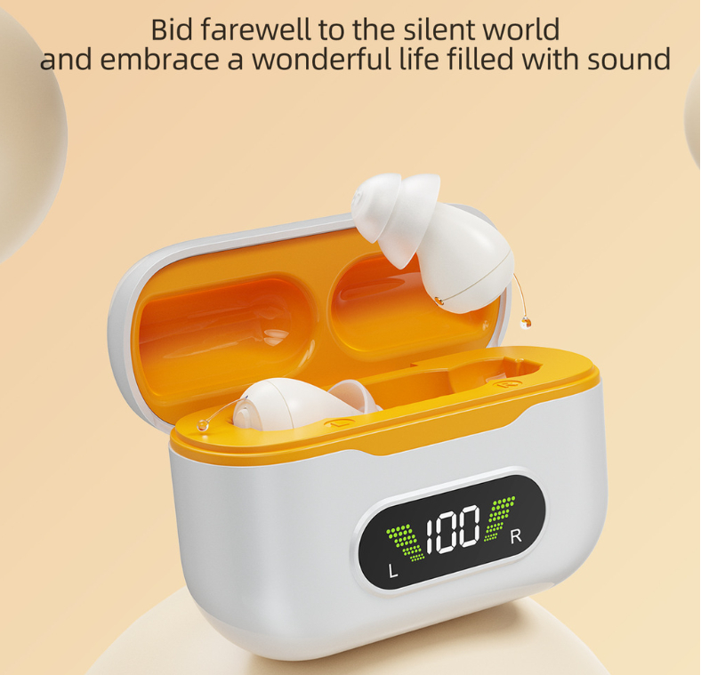 Hearing aid sound amplifier portable power bank