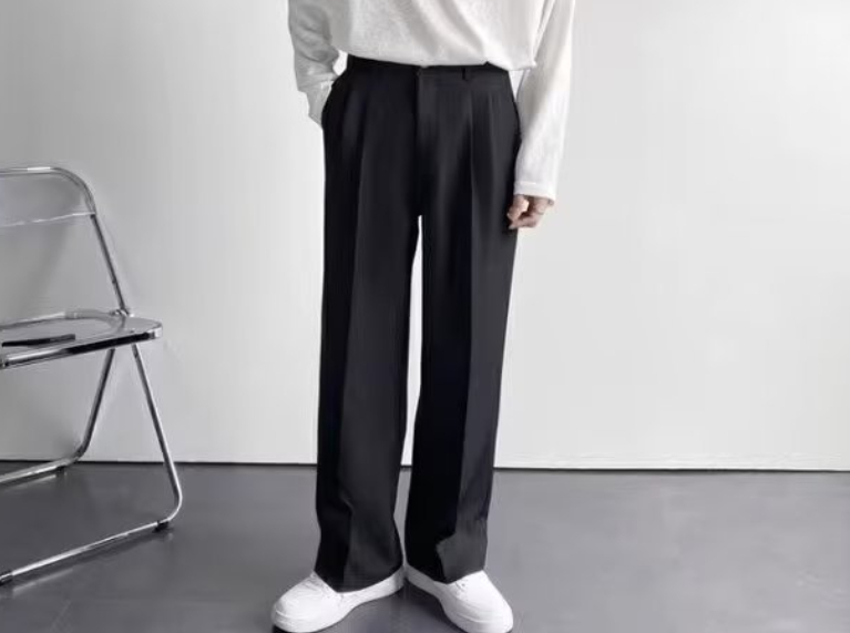 Privathinker – pantalon Baggy décontracté à jambes larges pour homme, vêtement de marque à la mode de Style coréen, blanc uni, nouvelle collection 2023