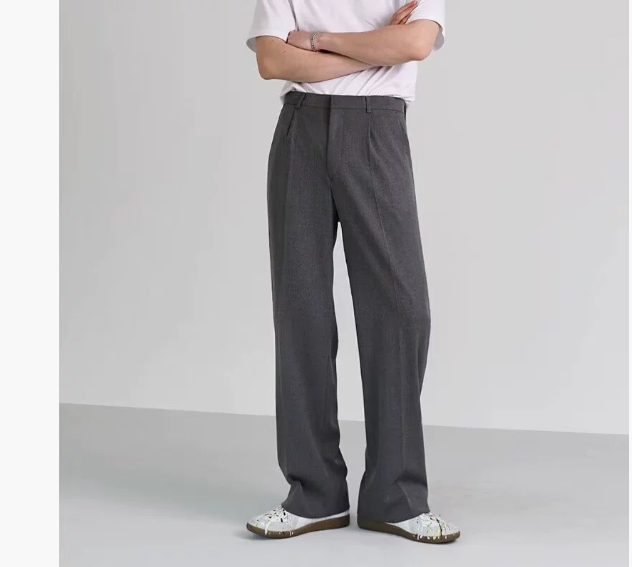 Privathinker – pantalon Baggy décontracté à jambes larges pour homme, vêtement de marque à la mode de Style coréen, blanc uni, nouvelle collection 2023