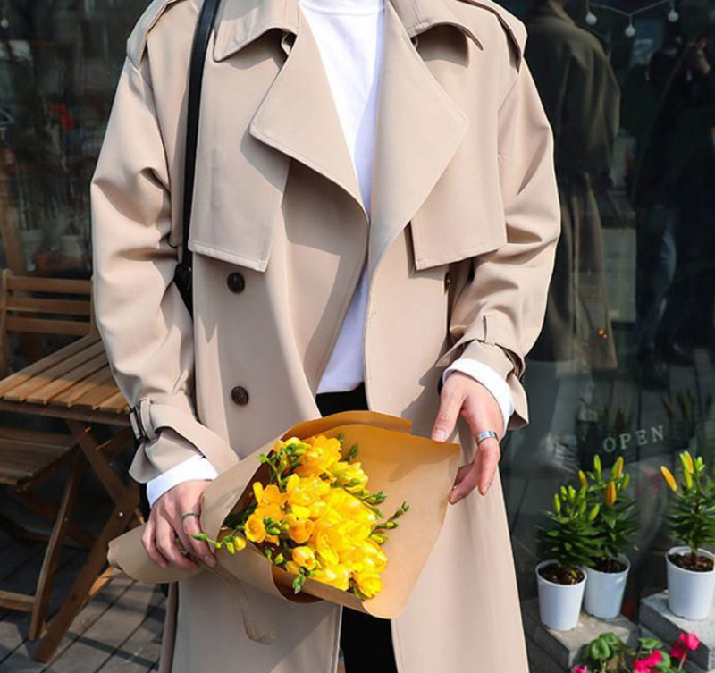 Men's double breasted coat