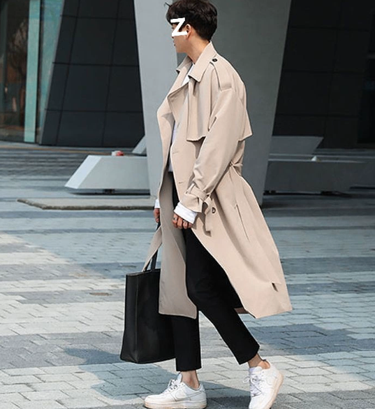 Men's double breasted coat image