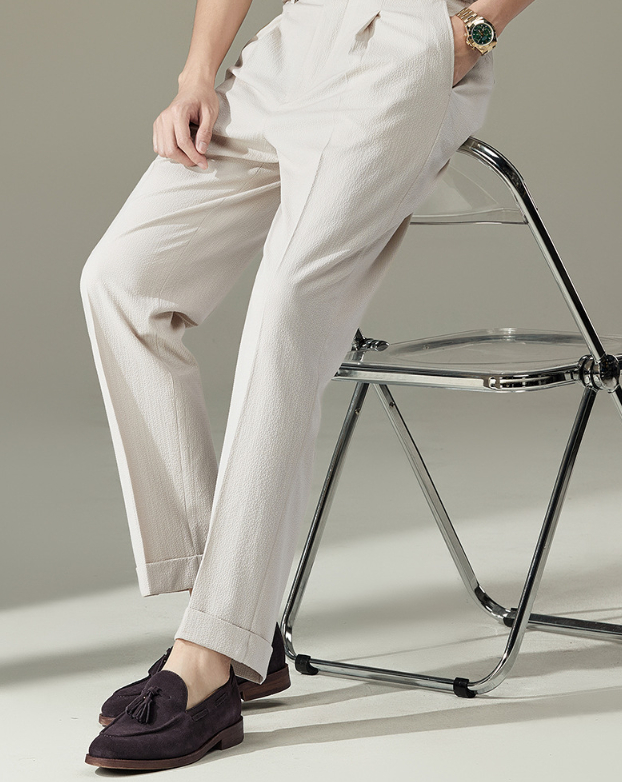 Straight loose casual trousers