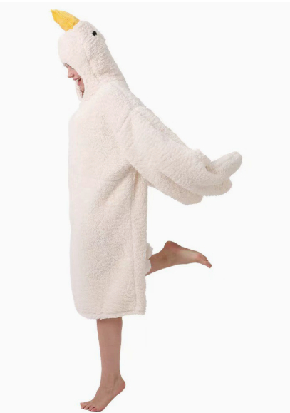 Goose Fleece Nightgown Cartoon Clothes