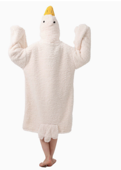 Goose Fleece Nightgown Cartoon Clothes