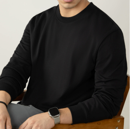 Loose base shirt for autumn and winter image