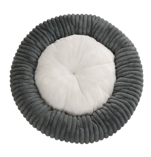 Imitation rabbit fur circular dog house image