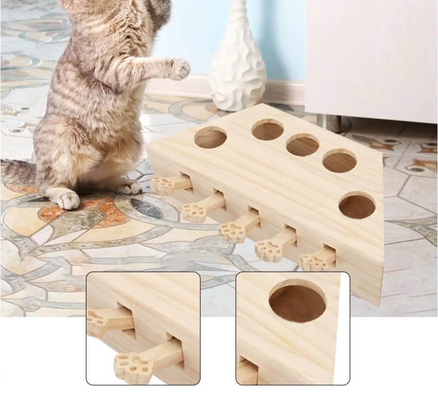 Whack-a-Mole Cat Toys, Cat Scratching Boards, Scratch Bars, and Claw Sharpening Devices