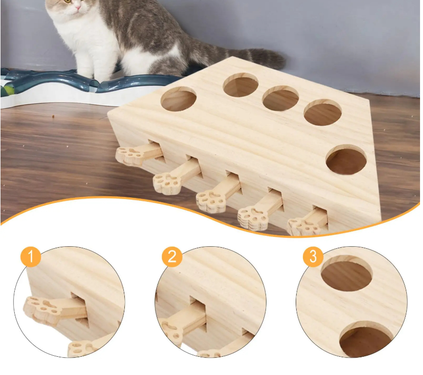 Whack-a-Mole Cat Toys, Cat Scratching Boards, Scratch Bars, and Claw Sharpening Devices