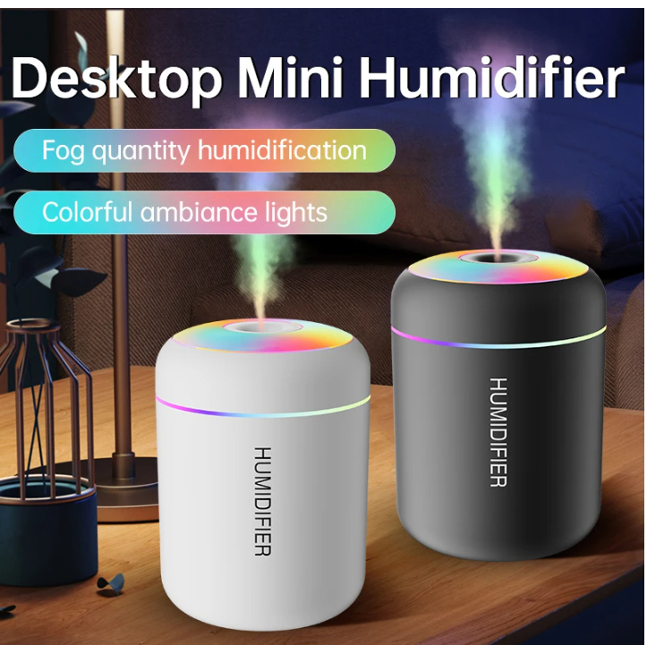 180ML Mini Air Humidifier USB Electric Aroma Diffuser Essential Oil Purifier Aromatherapy Mist Maker Lights For Car Home Bedroom