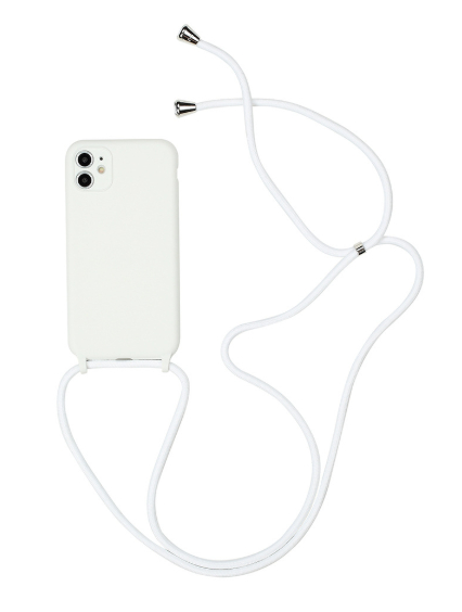 Silicone phone case with hanging strap