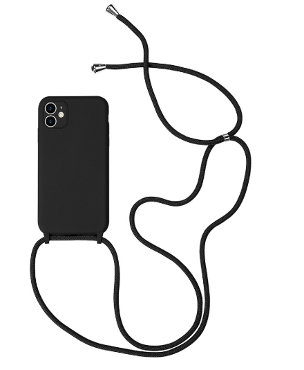 Silicone phone case with hanging strap image