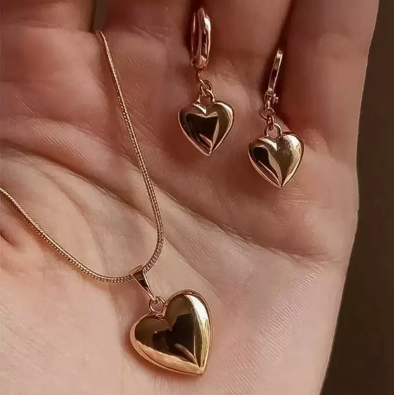 Women's jewelry set, snake bone chain necklace