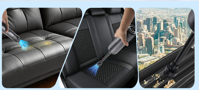 Car-mounted small high-efficiency vacuum cleaner
