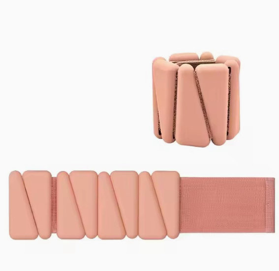 Adjustable silicone weight-bracelet for yoga and fitness