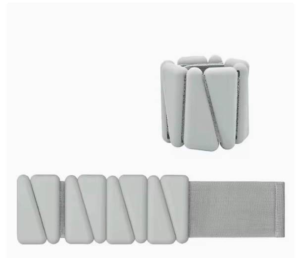 Adjustable silicone weight-bracelet for yoga and fitness