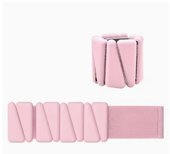 Adjustable silicone weight-bracelet for yoga and fitness