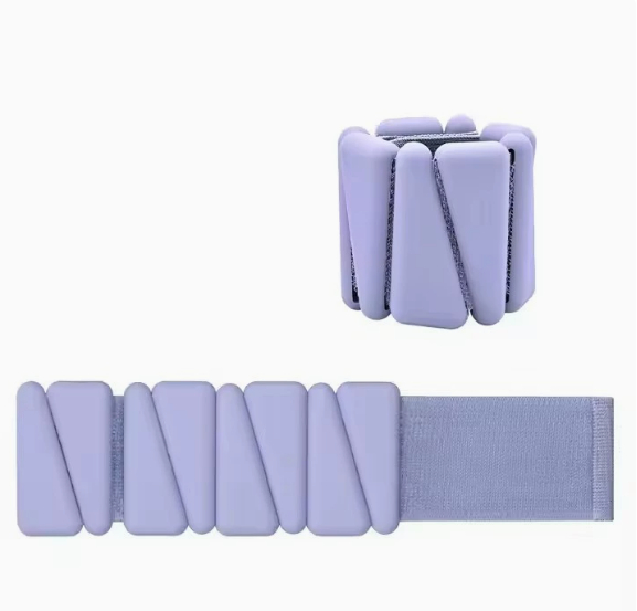 Adjustable silicone weight-bracelet for yoga and fitness