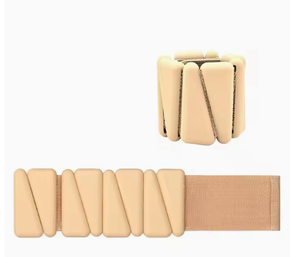 Adjustable silicone weight-bracelet for yoga and fitness