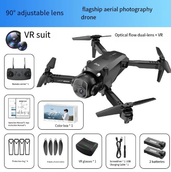H20 Foldable Aerial Photography Glowing Dual-Lens Drone