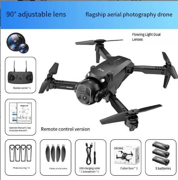 H20 Foldable Aerial Photography Glowing Dual-Lens Drone