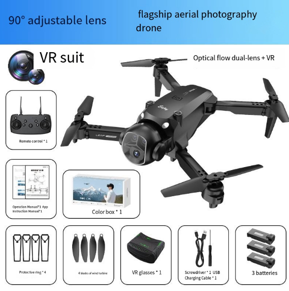 H20 Foldable Aerial Photography Glowing Dual-Lens Drone image