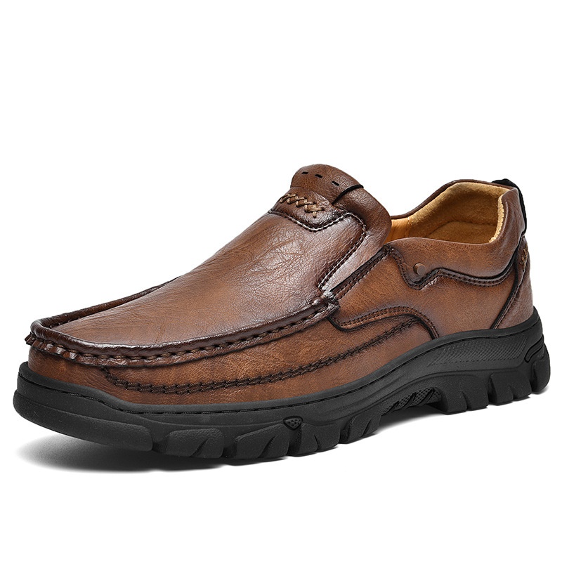 Men's leather casual loafers for fashion style