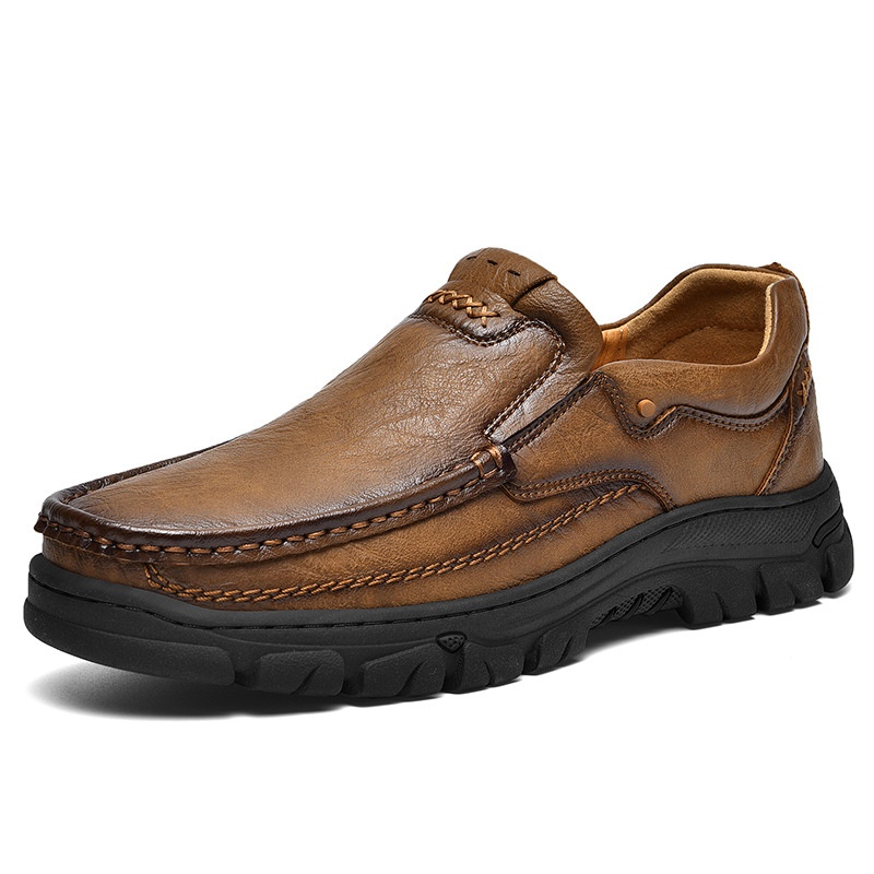 Men's leather casual loafers for fashion style