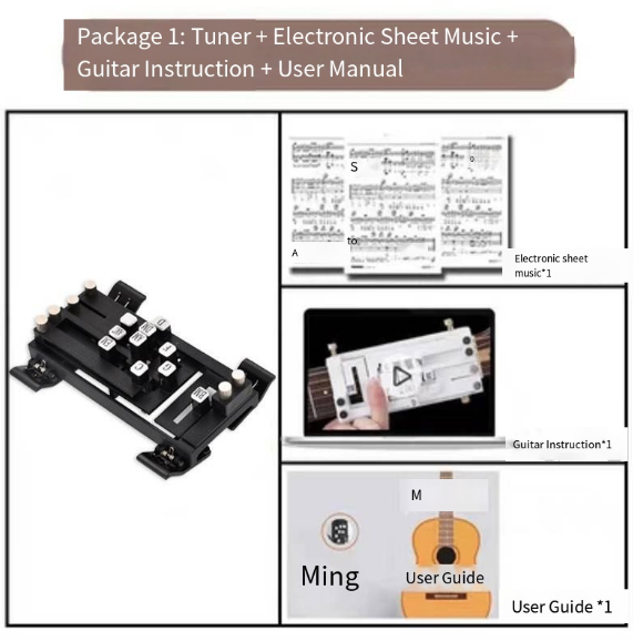 Guitar assistant gadget - Automatic mode chord practice chord tuner image