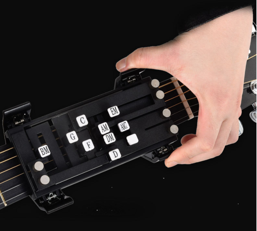 Guitar assistant gadget - Automatic mode chord practice chord tuner