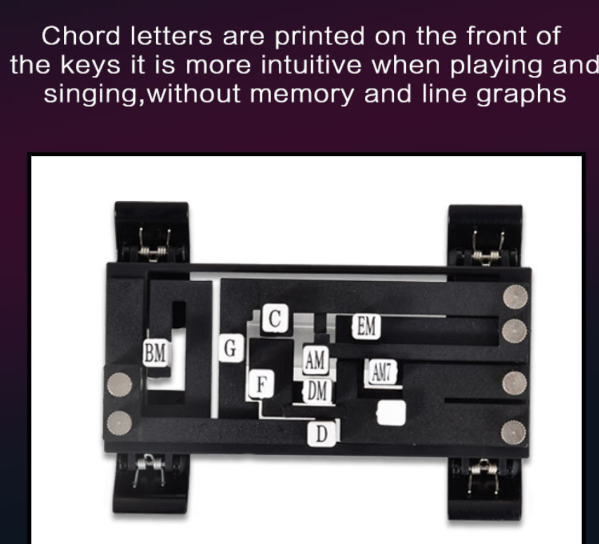 Guitar assistant gadget - Automatic mode chord practice chord tuner