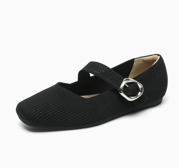 Flat soft-soled casual shoes image