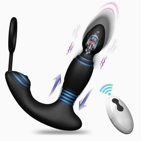Telescopic prostate massager