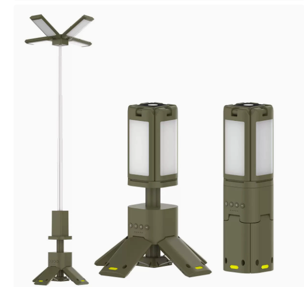 Multifunctional telescopic LED camping lamp image