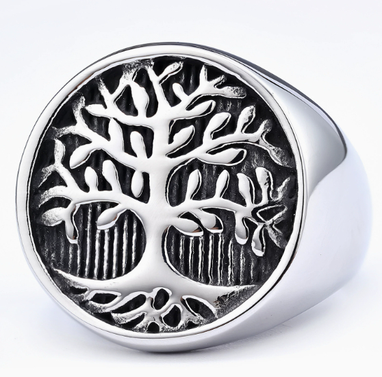 Retro-style personalized ring