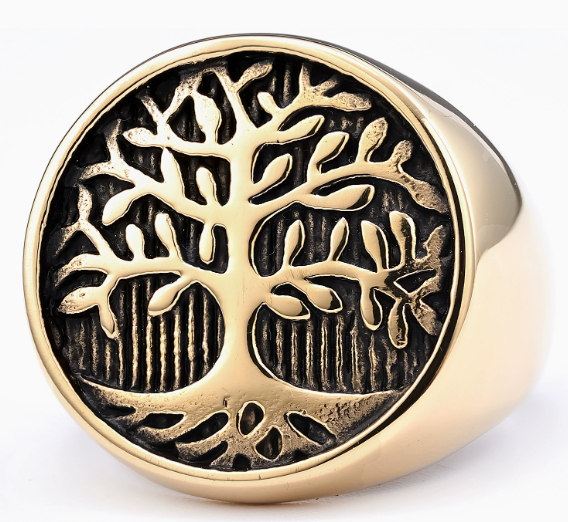 Retro-style personalized ring