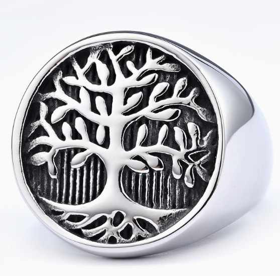 Retro-style personalized ring image