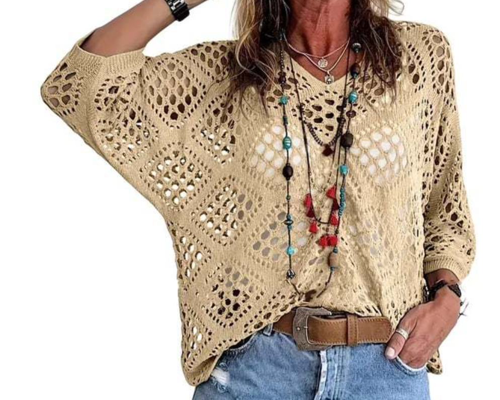 Women's sweater cover-up knitwear