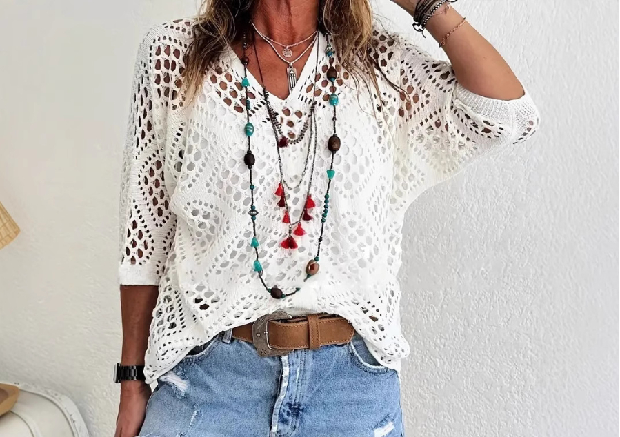 Women's sweater cover-up knitwear