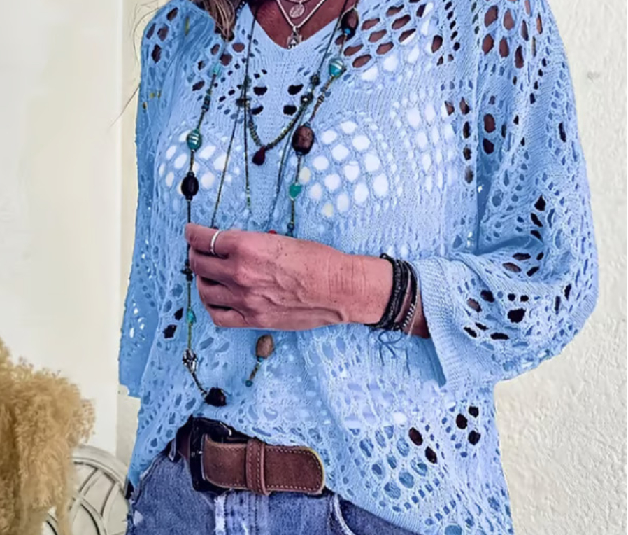 Women's sweater cover-up knitwear