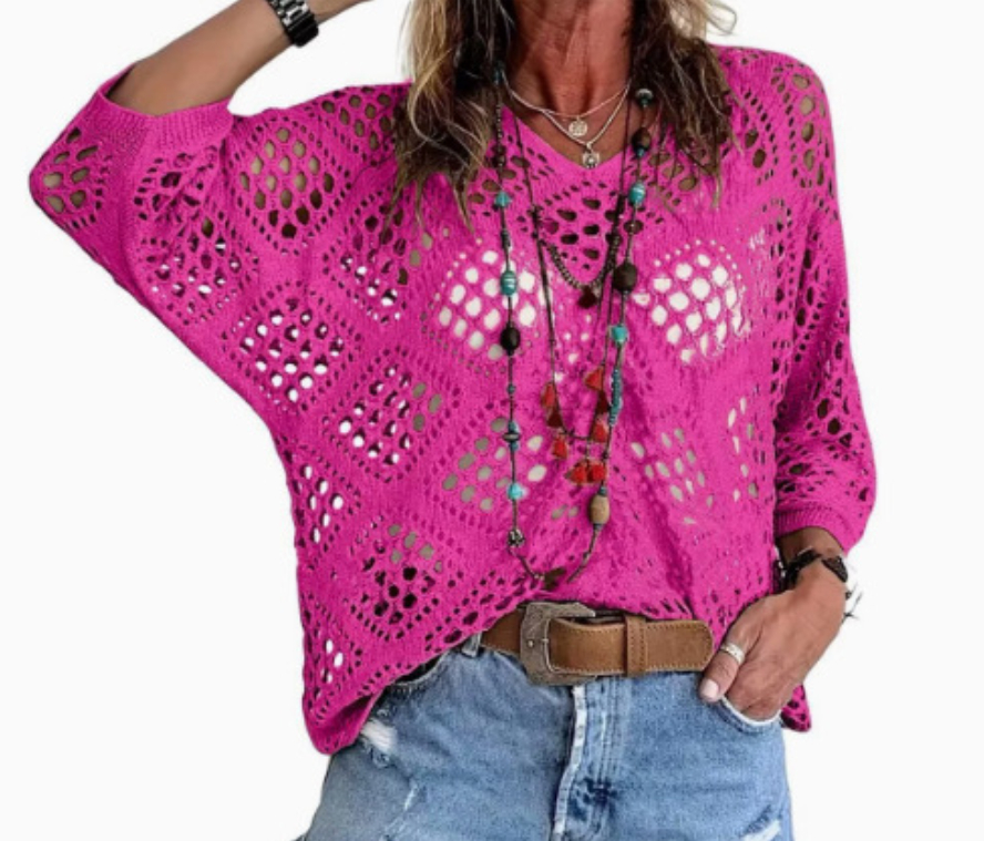 Women's sweater cover-up knitwear