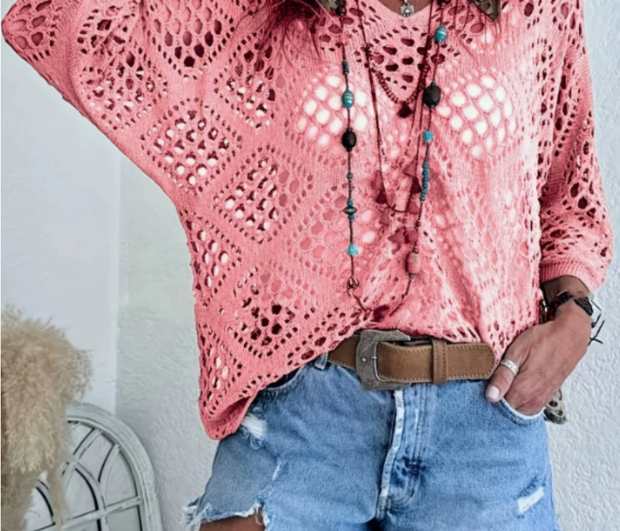 Women's sweater cover-up knitwear