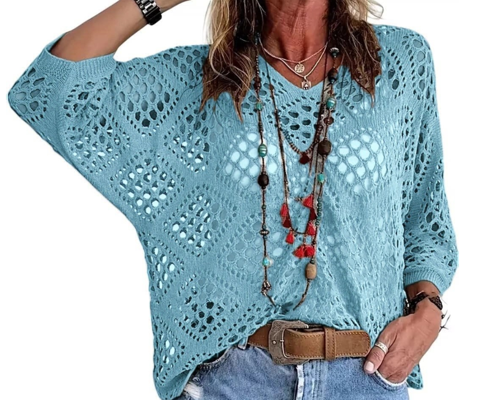 Women's sweater cover-up knitwear
