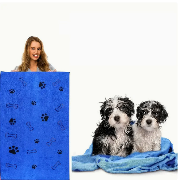 Large bath towels for dogs and cats at pet stores image