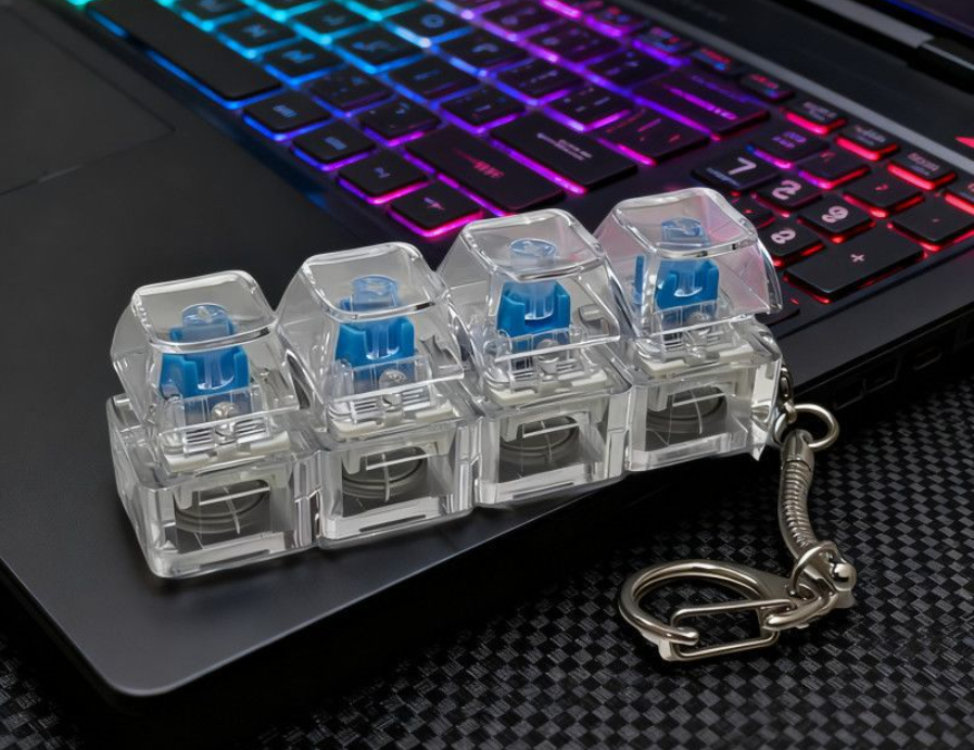 Creative decompression button keychain
