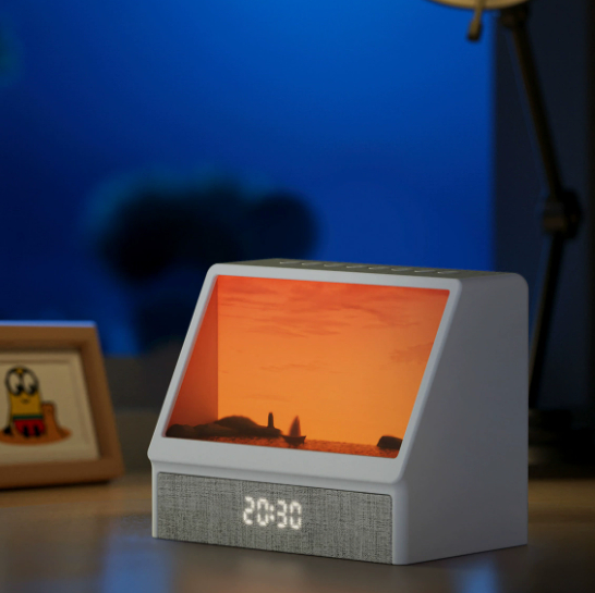 13 lighting modes, sunrise wake-up ambient light, smart timer alarm clock