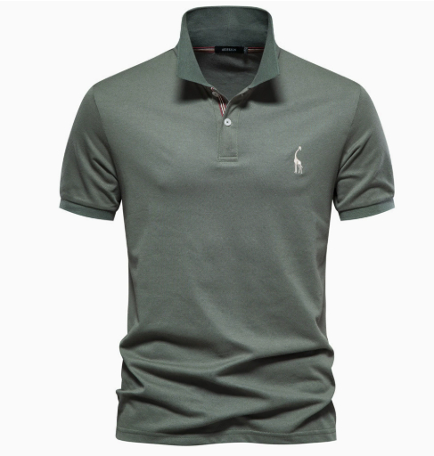 Collar short sleeved top